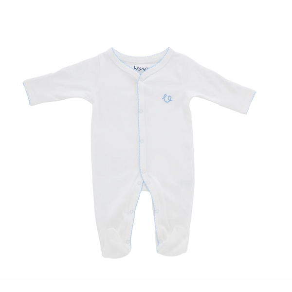 Pijama Footie Blanco/Celeste