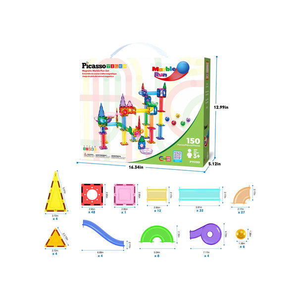 Marble Run Magnético - 150 pzs