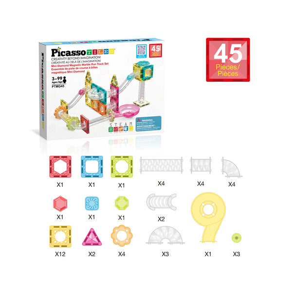 Marble Run Magnético - 45 pzs