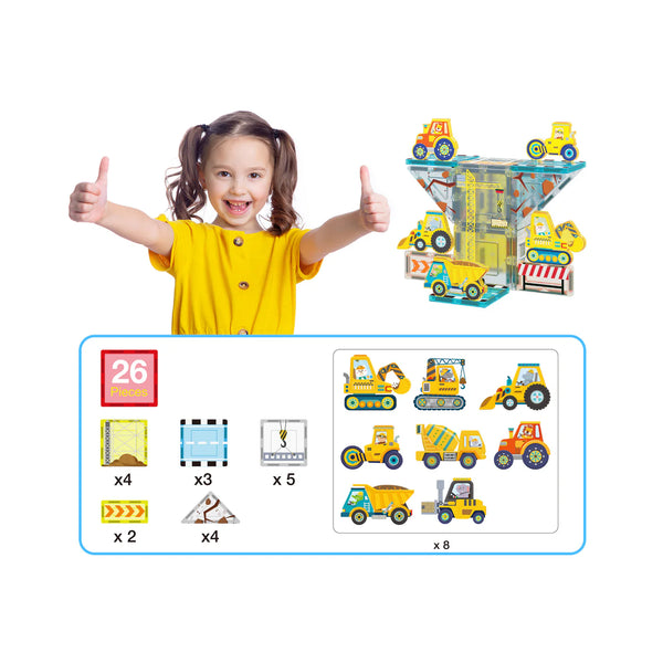 Bloques de Construcción Magnético - 26 Pzs