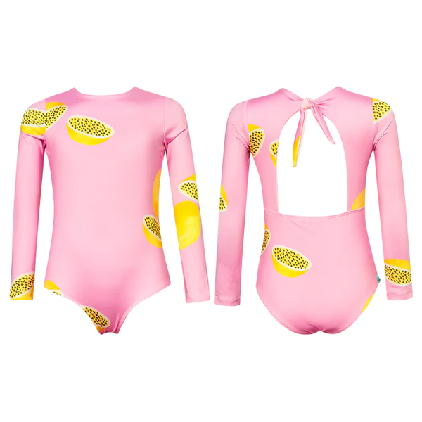 Vestido de Baño Manga Larga - Maracuyá