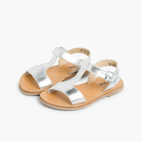 Sandalias Metalizada - Plata