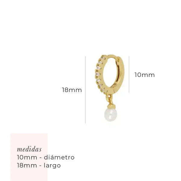 Aretes - Huggies Perla IV