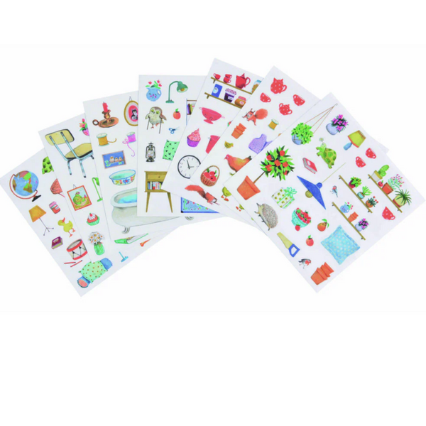 Libro de Colorear & Stickers - Jardín
