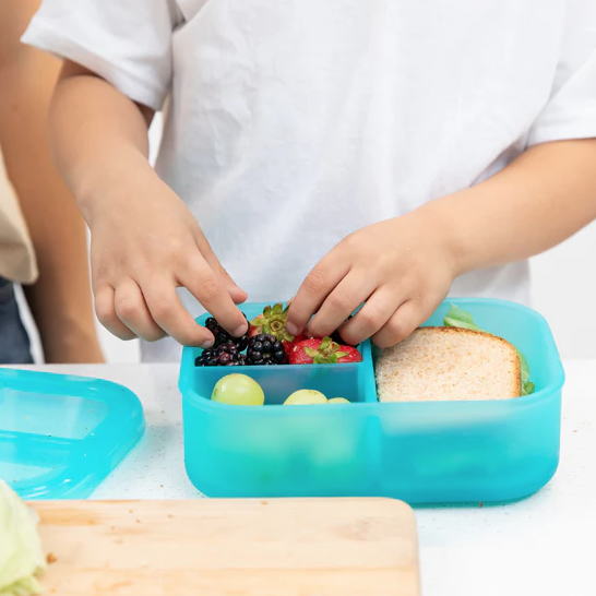 Lonchera Bento 3 Secciones Celeste Jelly
