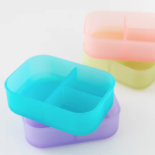 Lonchera Bento 3 Secciones Celeste Jelly