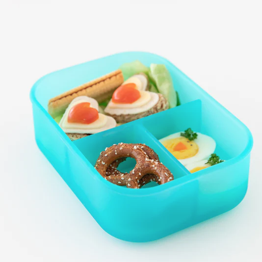 Lonchera Bento 3 Secciones Celeste Jelly