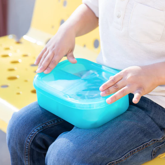 Lonchera Bento 3 Secciones Celeste Jelly