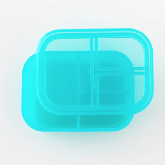 Lonchera Bento 3 Secciones Celeste Jelly