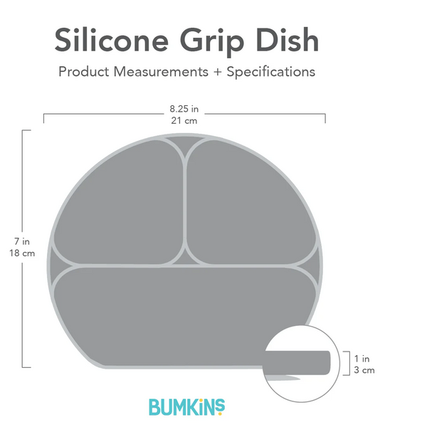 Plato de Silicón Transparente - Rosado