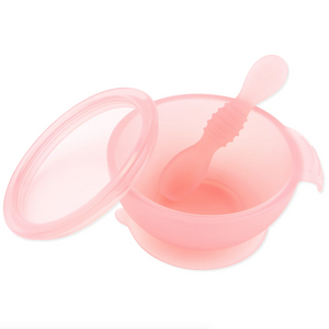 Set Bowl de Silicón Transparente - Rosado