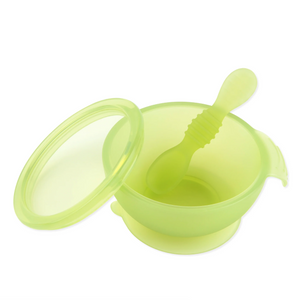 Set Bowl de Silicón Transparente - Verde