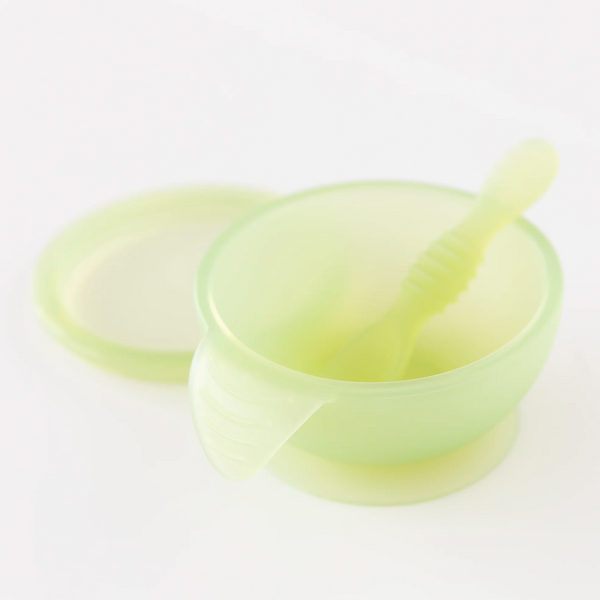 Set Bowl de Silicón Transparente - Verde