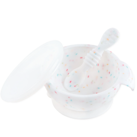 Set Bowl de Silicón Transparente - Sprinkle