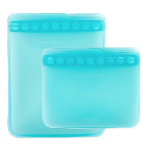 Bolsa Reutilizable de Silicona/2 - Azul