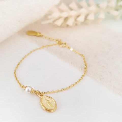 Brazalete - Perla Virgen Milagrosa