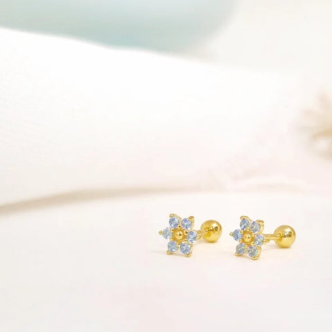 Aretes - Flor Celeste