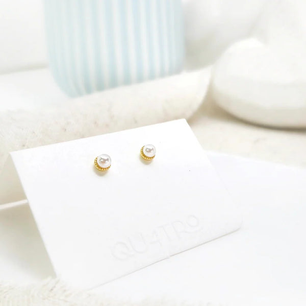 Aretes - Mini Perla Clásica