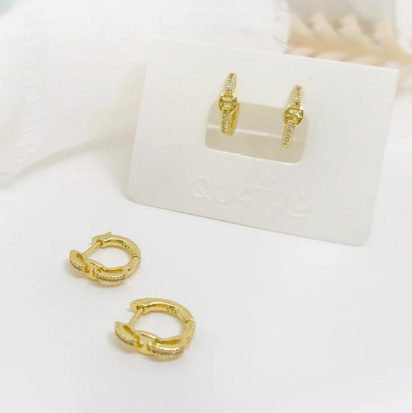 Aretes - Huggies Eslabón