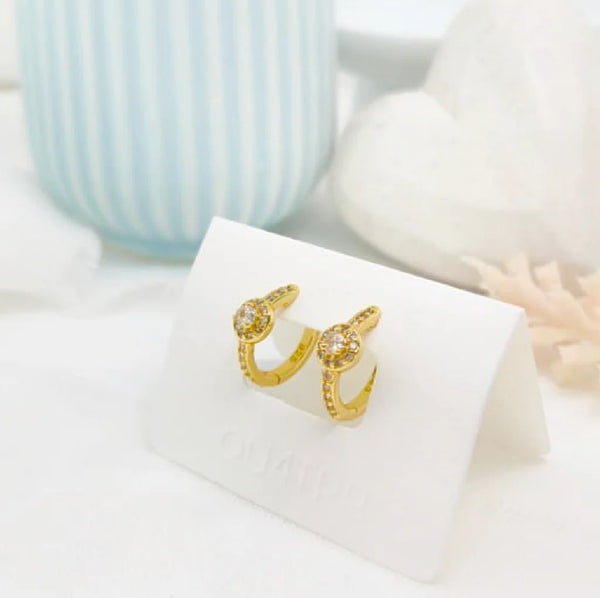 Aretes - Huggies Mini Circonia 2