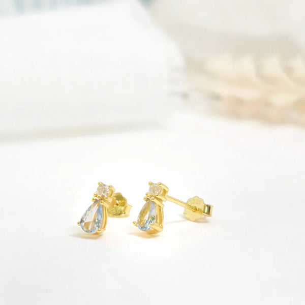 Aretes - Circonia Aguamarina