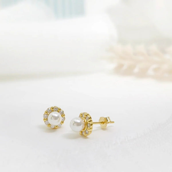 Aretes - Perla Circonia 1