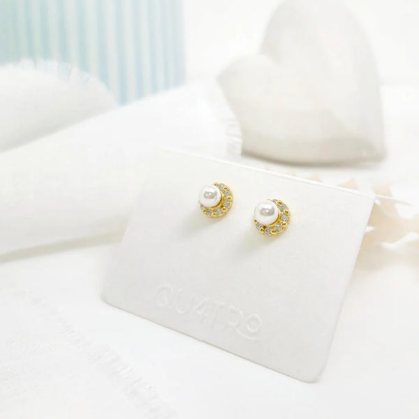 Aretes - Perla Circonia 1