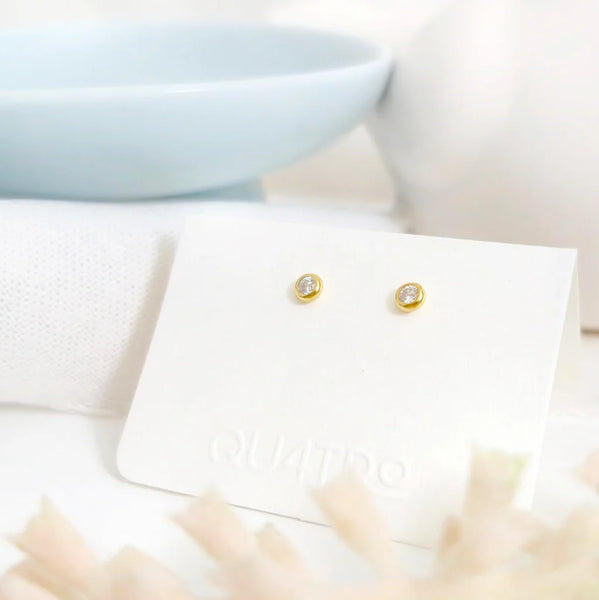 Aretes - Mini Circonia Bisel
