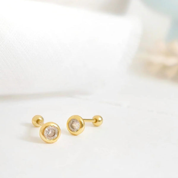Aretes - Mini Circonia Bisel