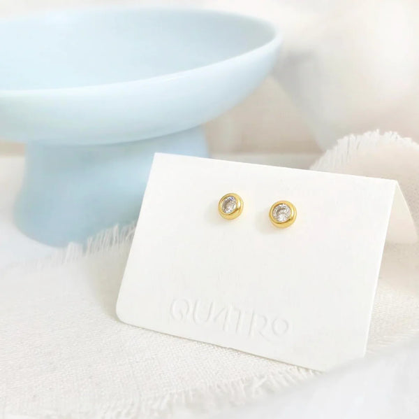 Aretes - Mini Circonia Bisel
