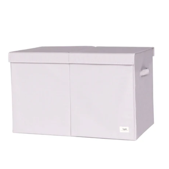 Caja de Almacenamiento Plegable de Tela Gris Claro