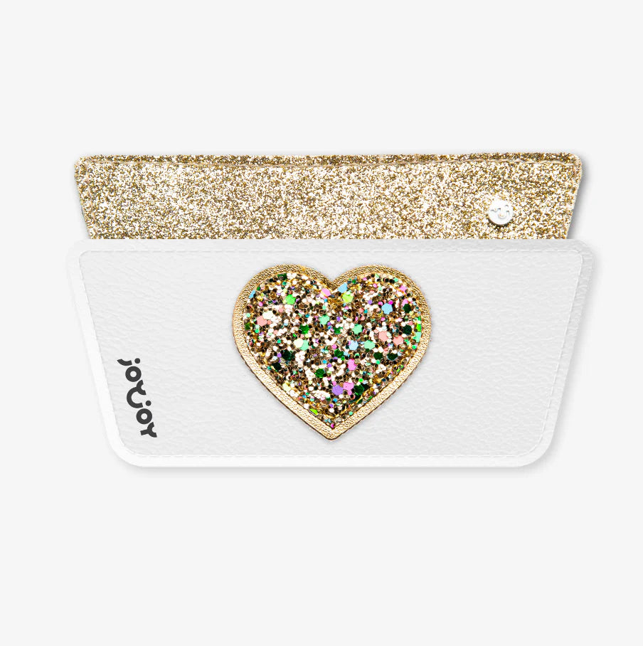 Snaps de Zapatilla Básica - Corazón Dorado