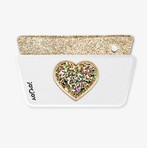 Snaps de Zapatilla Básica - Corazón Dorado