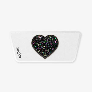 Snaps de Zapatilla Básica - Corazón Negro