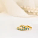 Aretes - Huggies Mini Turquesa 3