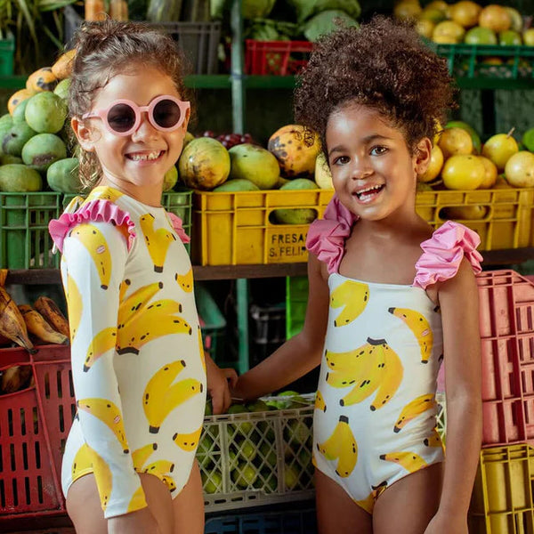 Vestido de Baño Manga Larga - Banano