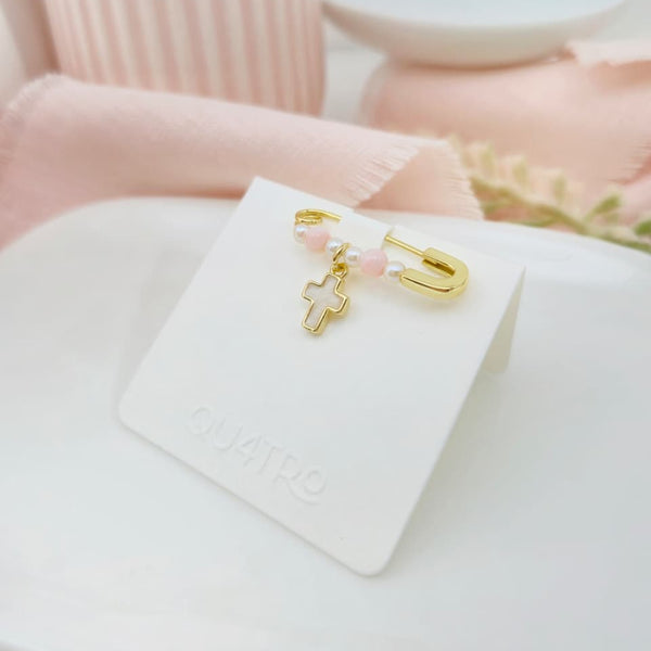 Pin - Cruz Blush & Perlas