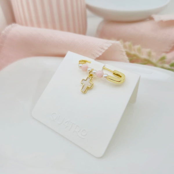 Pin - Cruz Blush & Perlas