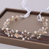 Diadema - Cristal Perlas y Flores
