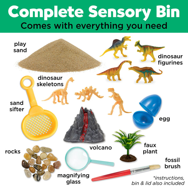 Sensory Bin - Dinosaurios