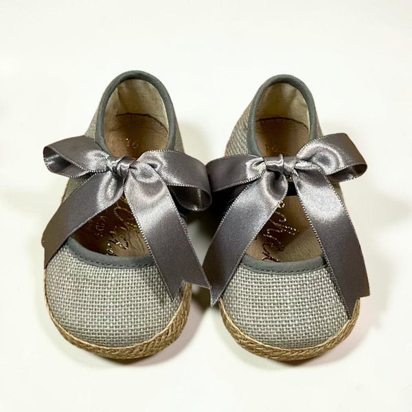 Alpargatas Lino Gris