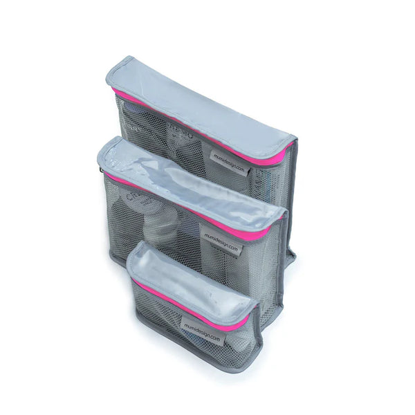 Toiletry Cubes Rosado - Set de 3