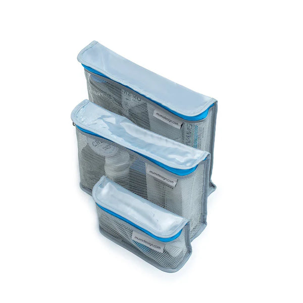 Toiletry Cubes Azul - Set de 3