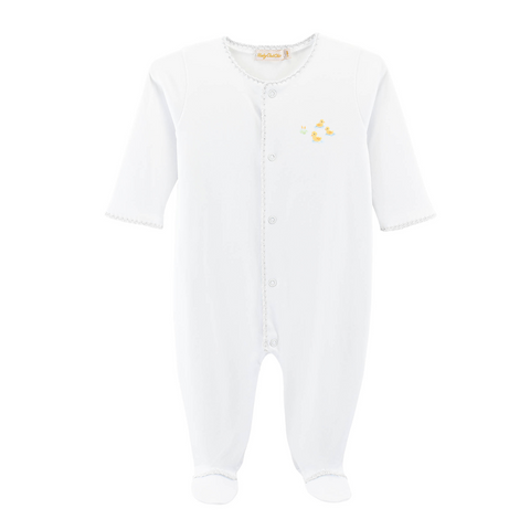 Pijama Footie Patitos Blanco