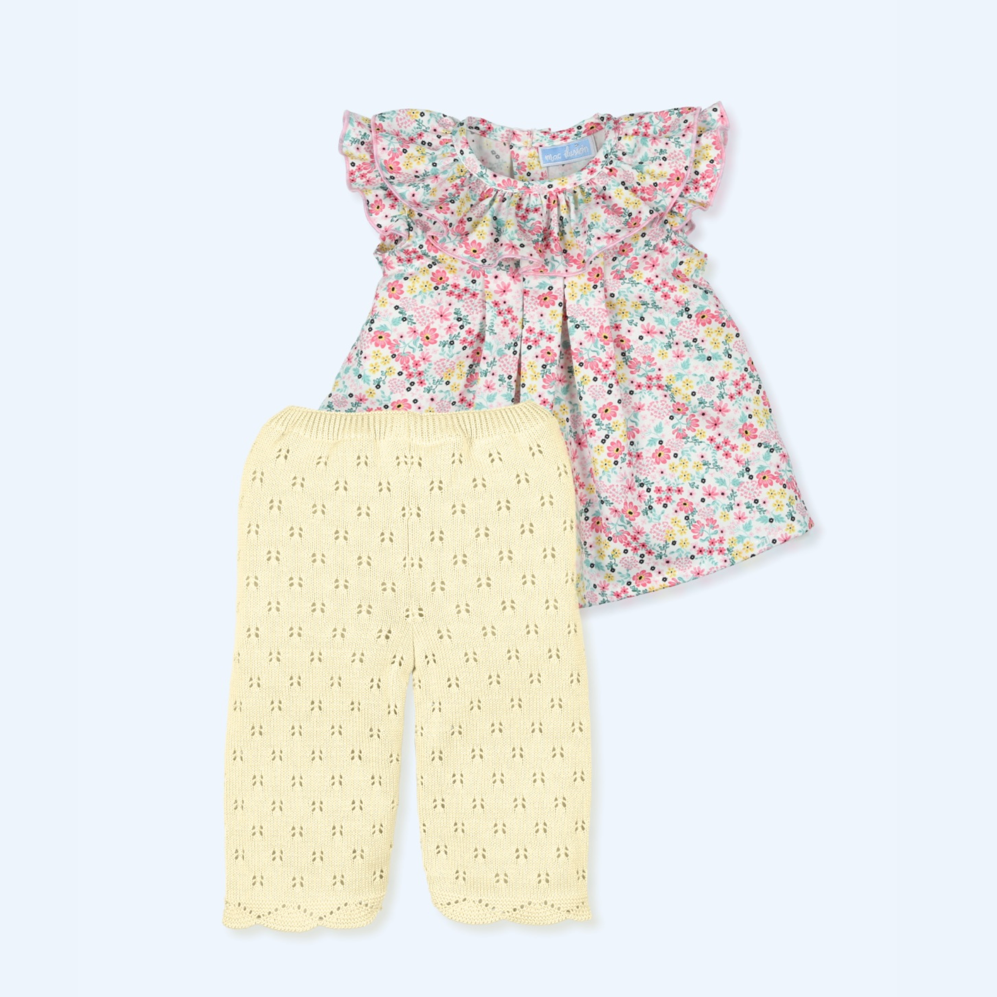 Conjunto Calado Pinturesque - Crema