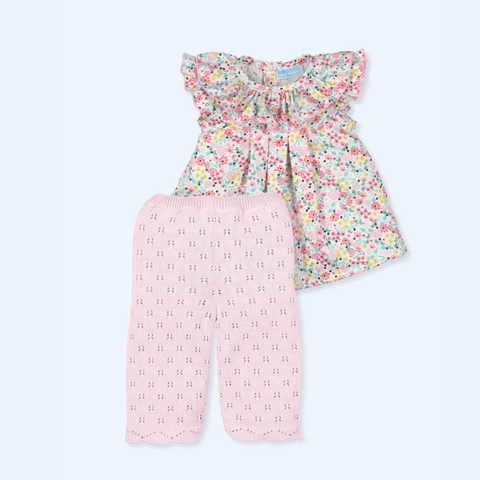 Conjunto Calado Pinturesque - Rosa