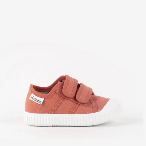 Zapatillas Doble Velcro Teja