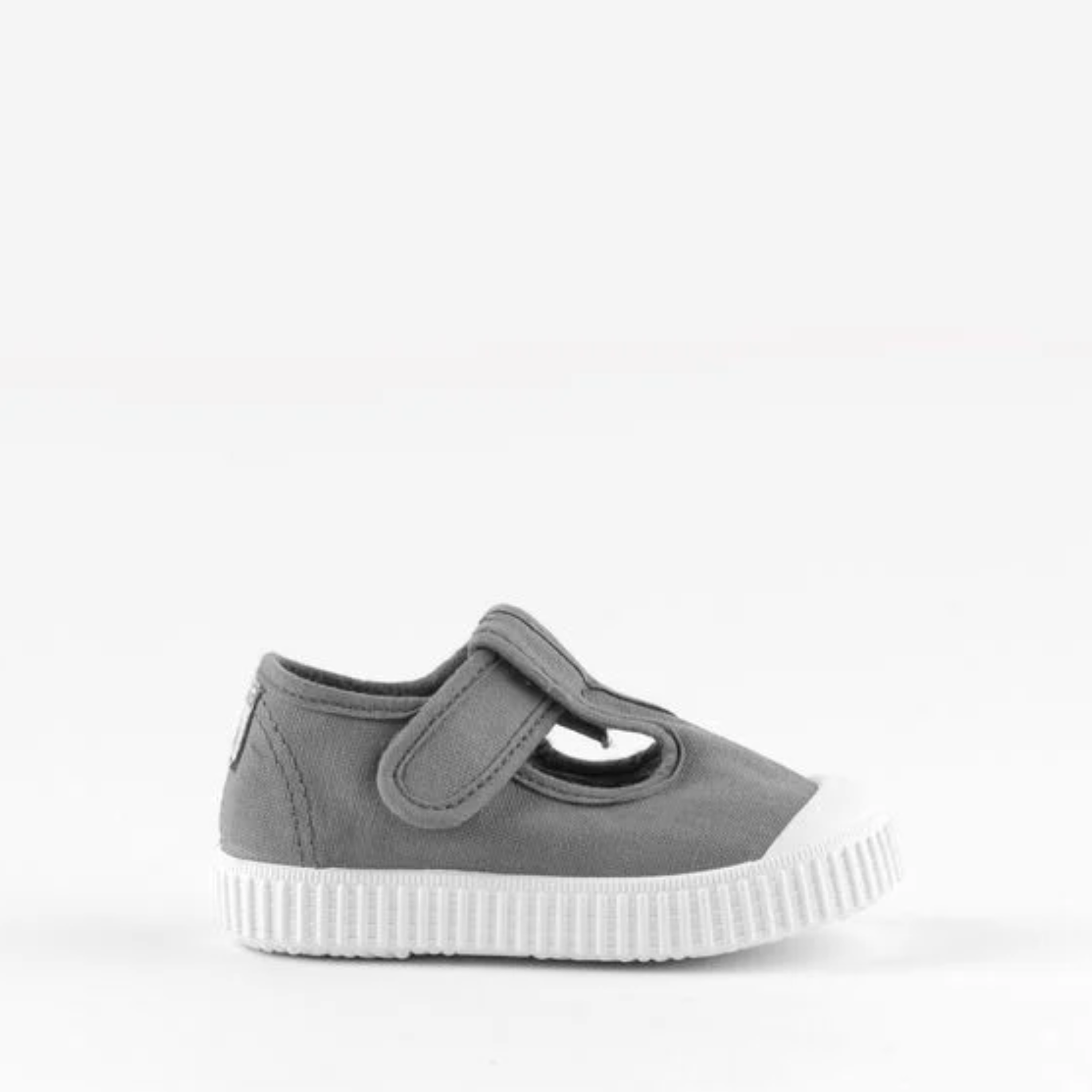 Zapatillas Gris Abiertas con Velcro
