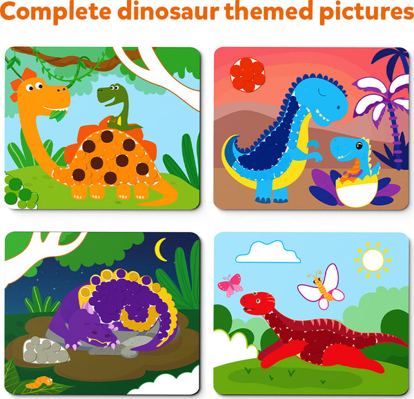 Dot It Arte con Pegatinas - Dinosaurios