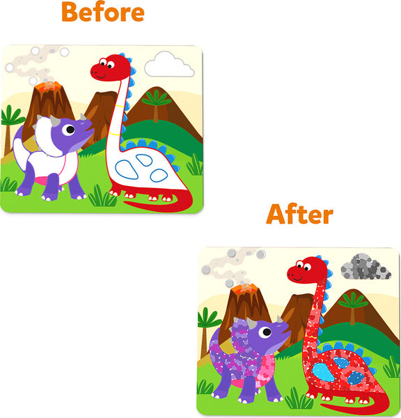 Dot It Arte con Pegatinas - Dinosaurios